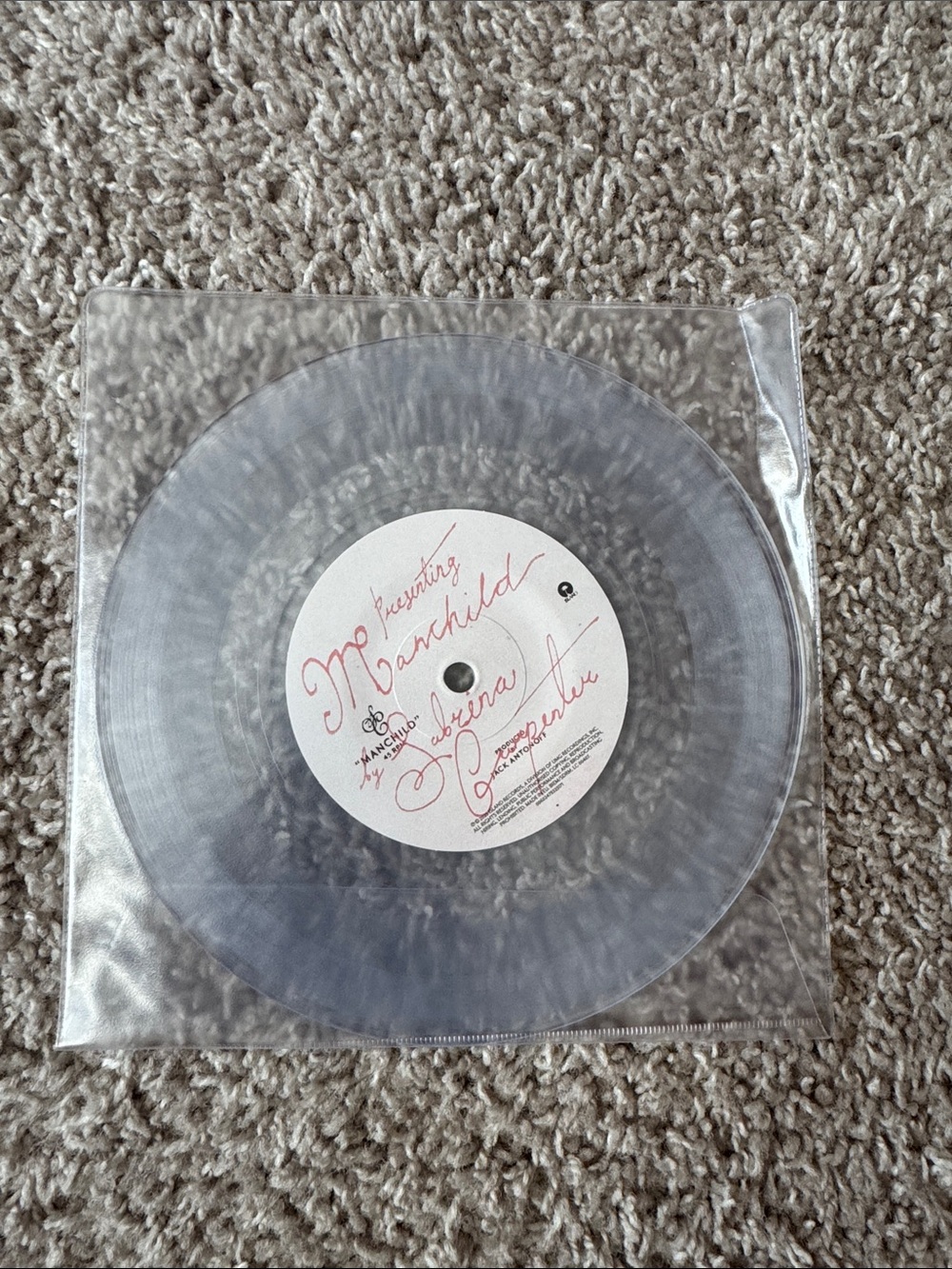 Sabrina Carpenter Manchild Single Vinyl, Never Spun